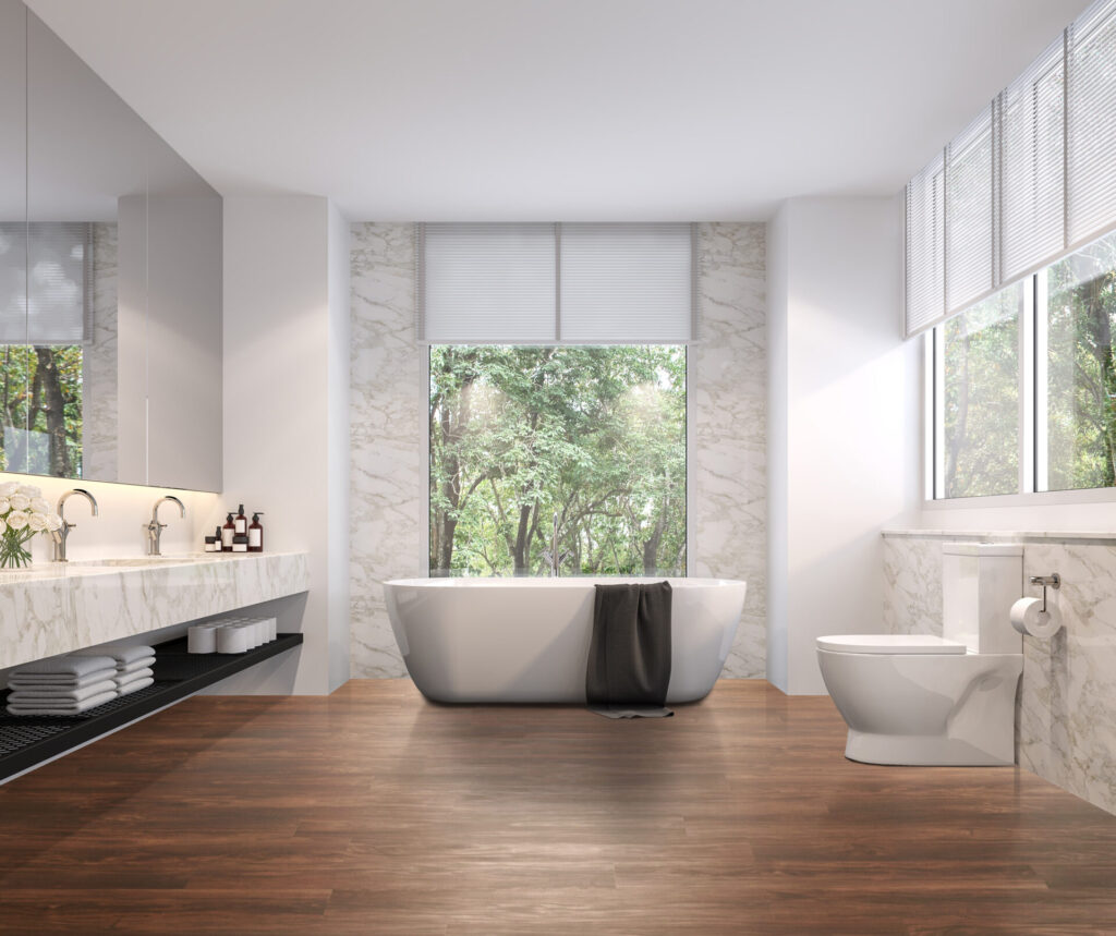 Island Acacia Bathroom - Pierce Flooring Wholesale